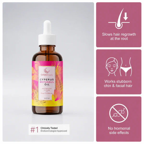 Natural Hair-Reducing Serum with Cyperus Rotundus