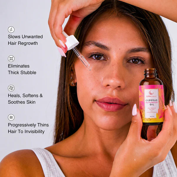 Natural Hair-Reducing Serum with Cyperus Rotundus
