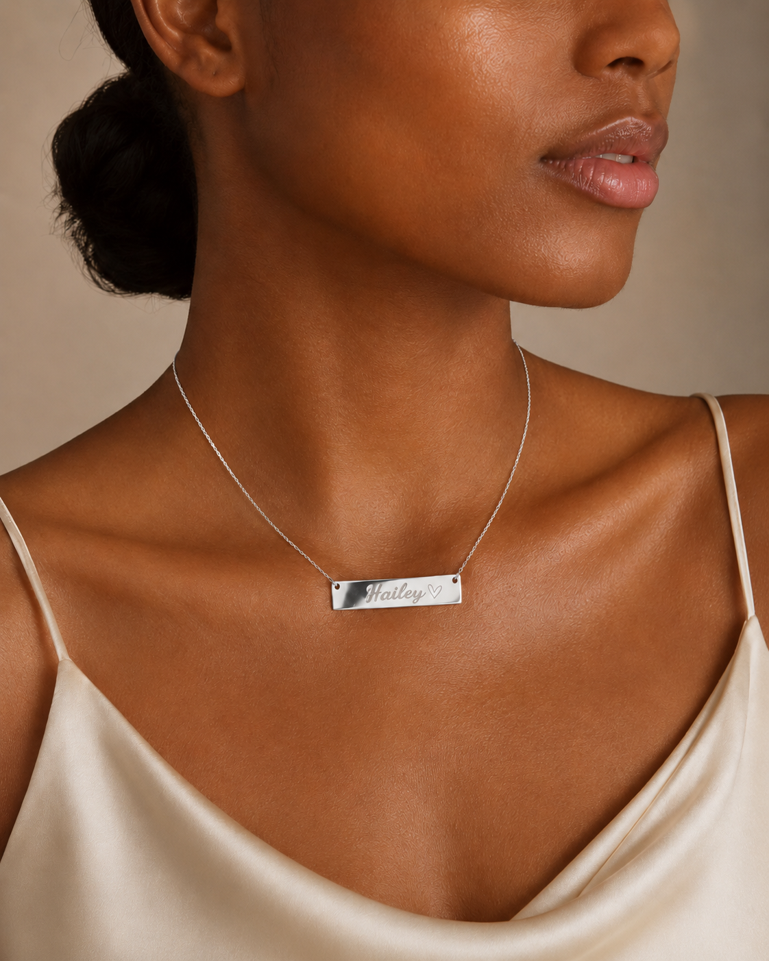 Custom Name Bar Necklace