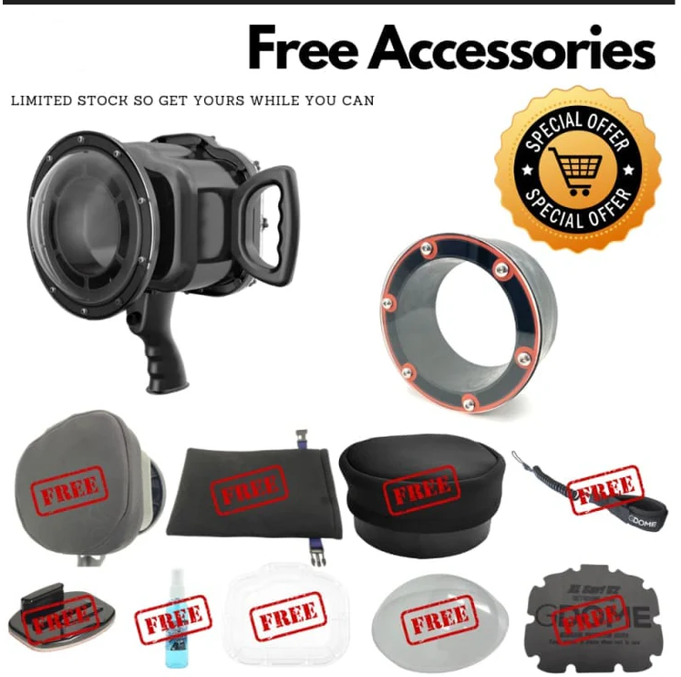 XL Surf Edition V4: Universal Under Water Mirrorless and DSLR Water Housing for Surf Photography & Videography