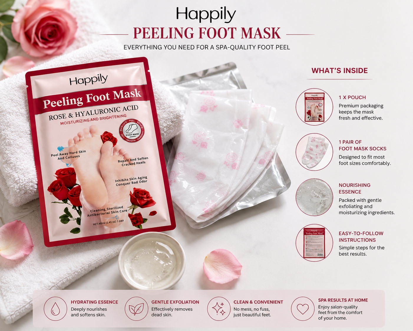 Happily Foot Renewal Mask (6pack)